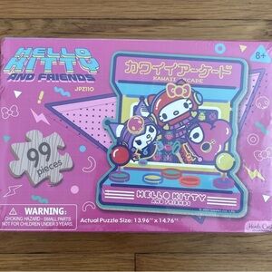 NEW Hands Craft Hello Kitty and Friends Wood Arcade Puzzle 99 Pieces Sealed Box